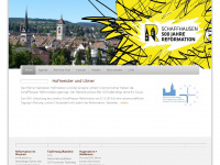 reformation-sh.ch Webseite Vorschau