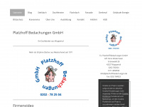 platzhoff-bedachungen.com Webseite Vorschau