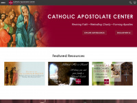 catholicapostolatecenter.org Webseite Vorschau