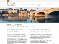 claraapartments.ch Webseite Vorschau