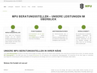 mpu-beratungsstellen.com Webseite Vorschau