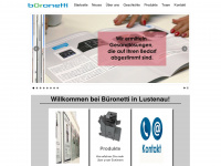 bueronetti.com Webseite Vorschau