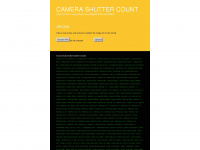 camerashuttercount.com Webseite Vorschau