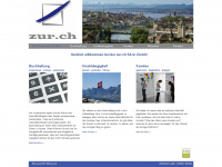 zur.ch Webseite Vorschau
