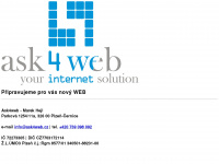 ask4web.cz Webseite Vorschau