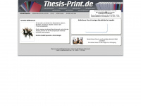 thesis-print.de Webseite Vorschau