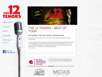 12-tenors.com Webseite Vorschau