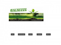 baumanntransporte.ch Webseite Vorschau