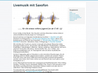 saxofon-livemusik.de Webseite Vorschau