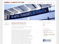 animal-climate-action.org Webseite Vorschau