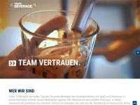team-beverage.de Webseite Vorschau