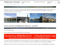 städtereisen-schweiz.ch Webseite Vorschau