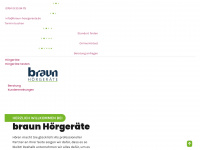 braun-hoergeraete.de Webseite Vorschau