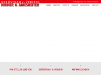 geruestbau-hirner-amesreiter.at Webseite Vorschau