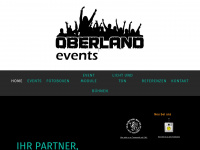oberland-events.de Webseite Vorschau