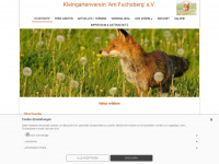 kgv-am-fuchsberg-ev.de Webseite Vorschau