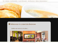 lindencafe-bestensee.de Webseite Vorschau