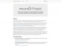 microg.org Webseite Vorschau