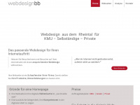 webdesign-bb.ch Webseite Vorschau
