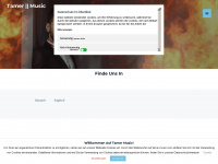 tamer-music.com Webseite Vorschau