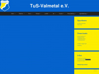 tus-valmetal.de Webseite Vorschau
