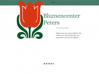 blumencenter-peters.de Webseite Vorschau