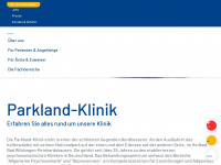 parkland-klinik.de Webseite Vorschau