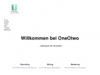 oneotwo.de Webseite Vorschau