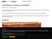 cdu-braeunlingen.de Webseite Vorschau
