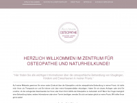 zentrumfuerosteopathie.de Webseite Vorschau