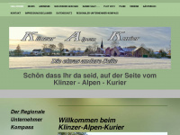 klinzer-alpen-kurier.de Webseite Vorschau