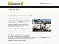 blitztransport.ch Webseite Vorschau