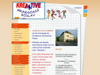 schule-roeslau.de Webseite Vorschau