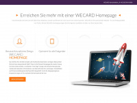 wecard.at Webseite Vorschau