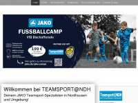 teamsport-nordhausen.de Webseite Vorschau