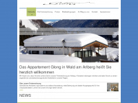 appartement-glong.at Webseite Vorschau