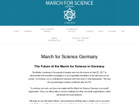 marchforscience.de Webseite Vorschau