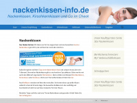 nackenkissen-info.de Webseite Vorschau