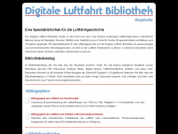 luftfahrt-bibliothek.de Webseite Vorschau