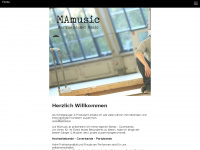 mamusic.at Webseite Vorschau