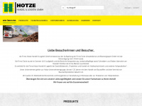 hotze-handelundlogistik.de Webseite Vorschau