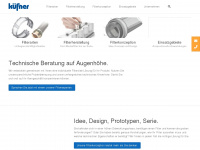 kuefner-filter.com Webseite Vorschau