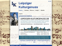 leipziger-kulturgenuss.de Webseite Vorschau
