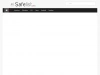 safelist.eu Webseite Vorschau