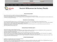 archery-results.de Webseite Vorschau