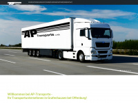 ap-transporte.com Webseite Vorschau