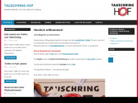 tauschring-hof.de Webseite Vorschau