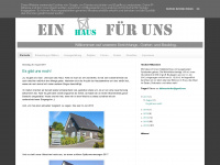 ein-haus-fuer-uns.blogspot.com Webseite Vorschau