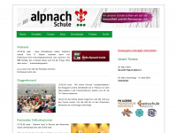 schulealpnach.ch Webseite Vorschau