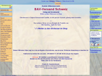 bav-versand.ch Webseite Vorschau